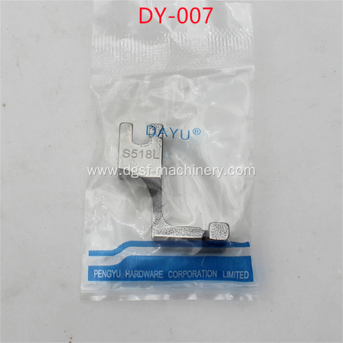 S518L Invisible Zipper All Steel Presser Foot DY-007